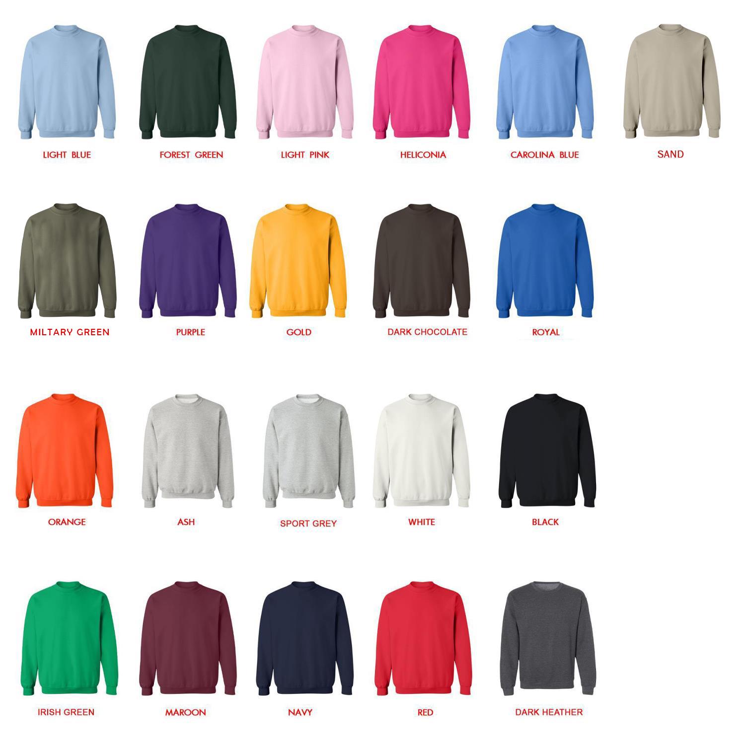 sweatshirt color chart - Saiki K Store