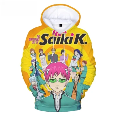 Ainme The Disastrous Life Of Saiki K 3D Print Men Women Casual Hoodie Kids Fashion Pullover 8 - Saiki K Store