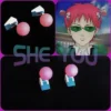 Anime The Disastrous Life Of Saiki K Cosplay Props Saiki Kusuo Wig Hairpins Glasses Green Lens 3 - Saiki K Store