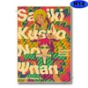 Anime The Disastrous Life of Saiki K Posters Retro Kraft Paper Saiki Kusuo Poster Wall Art 20 - Saiki K Store