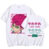 Japan Anime The Disastrous Life of Saiki K Double Sided Print Short Sleeve T Shirt Saiki 3 - Saiki K Store