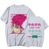 Japan Anime The Disastrous Life of Saiki K Double Sided Print Short Sleeve T Shirt Saiki 5 - Saiki K Store