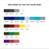 tank top color chart - Saiki K Store