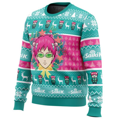 Christmas at School Saiki Kusuo no Psi nan men sweatshirt SIDE FRONT mockup - Saiki K Store